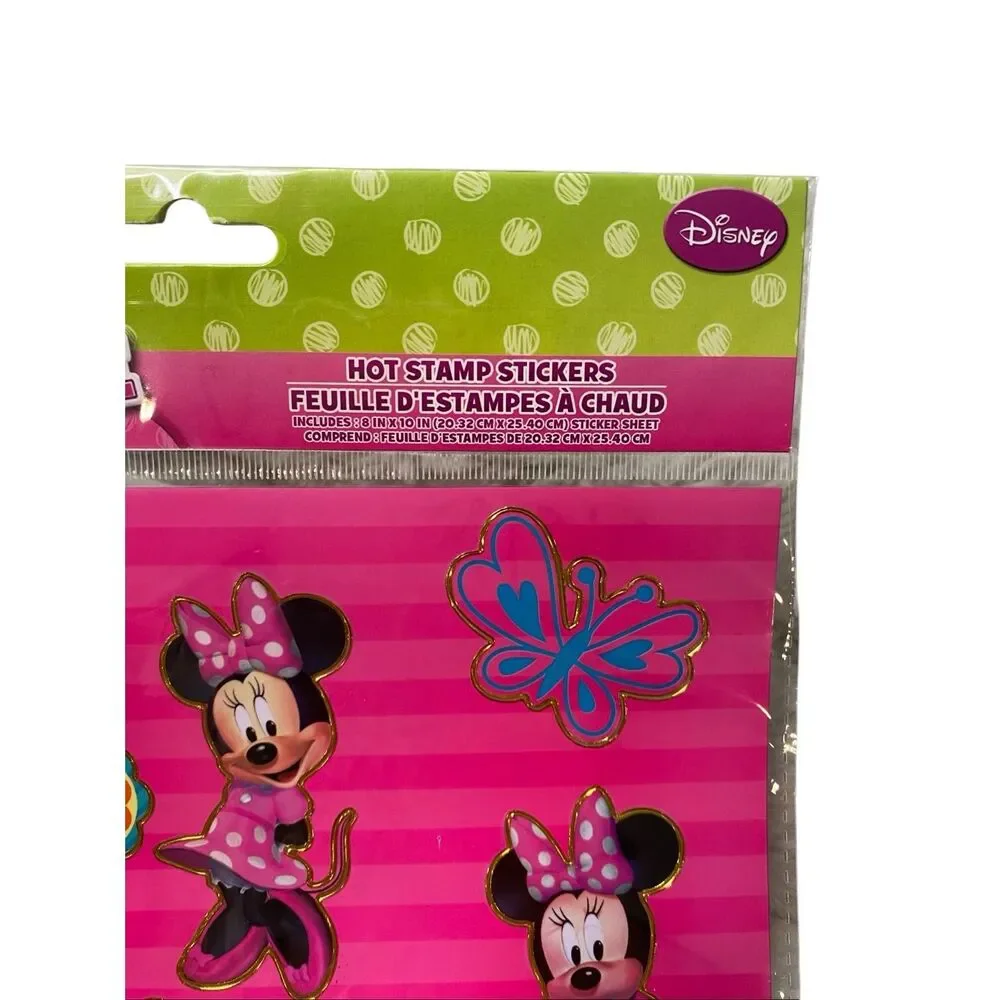 Disney Minnie Mickey Mouse Clubhouse Stickers Journal Party Favor Lot 3 New
